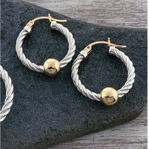 Cape Cod earrings twist hoops